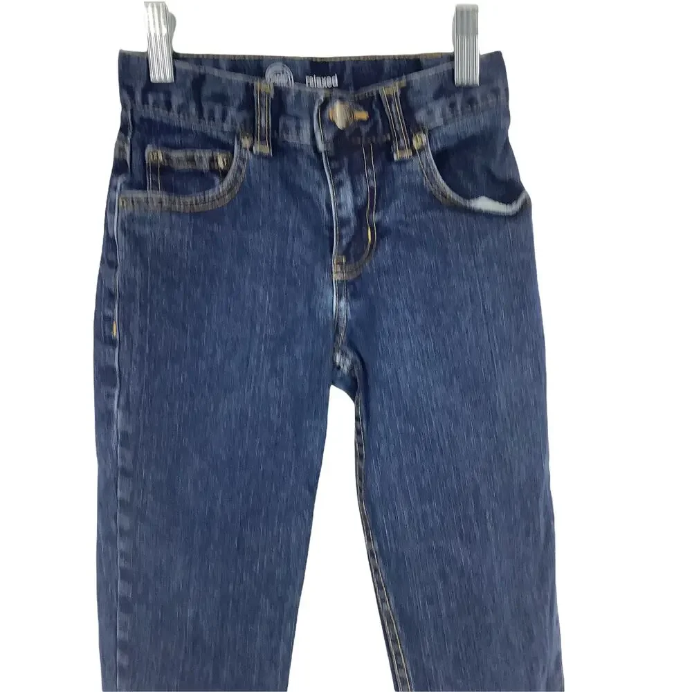 Wonder Nation Boys Dark Wash Blue Relaxed Slim Fit Denim Jeans Kids Youth Size 8